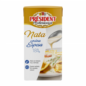 Nata UHT Cocina Espesa Président Profesional 18% MG 1L