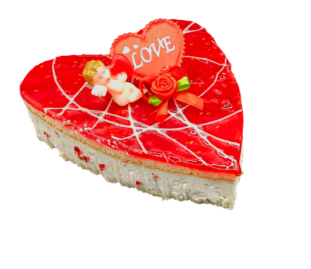 Cheesecake con frambuesa para San Valentín