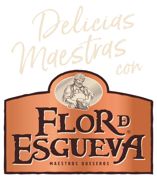 Logotipo delicias maestras con Flor de Esgueva